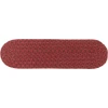 Rhody Twin River Red Multi TR42 8 in. X 28 in. Stair Tread Set-of-13 Braided Rug