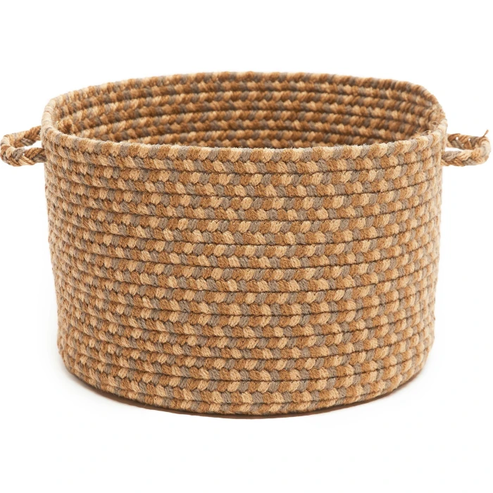 Rhody Twin River Natural Multi TR52 14 in. X 10 in. Basket Rug