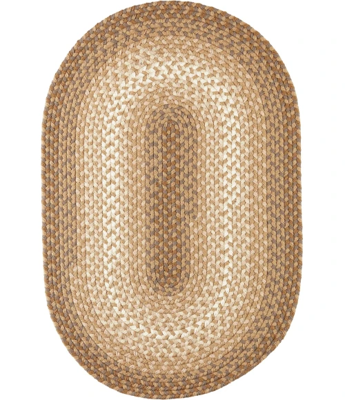 Rhody Twin River Natural Multi TR52 3 ft. X 5 ft. Oval Rug