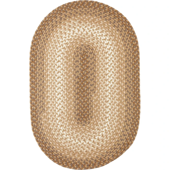 Rhody Twin River Natural Multi TR52 8 ft. X 11 ft. Oval Rug