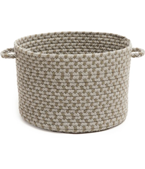 Rhody Twin River Frosty Multi TR62 14 in. X 10 in. Basket Rug