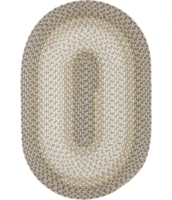 Rhody Twin River Frosty Multi TR62 3 ft. X 5 ft. Oval Braided Rug