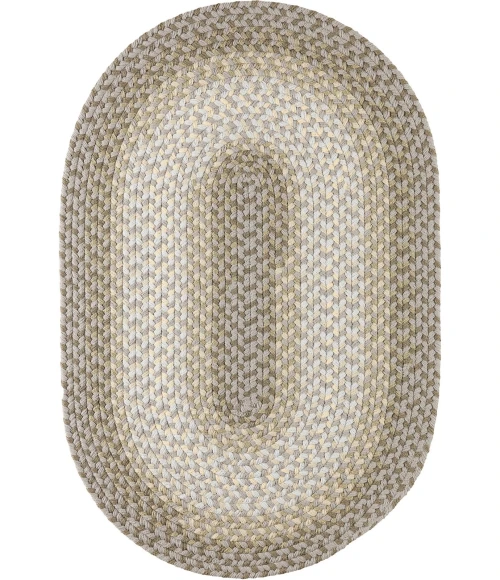 Rhody Twin River Frosty Multi TR62 3 ft. X 5 ft. Oval Rug