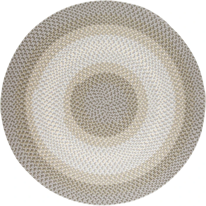 Rhody Twin River Frosty Multi TR62 10 ft. X 10 ft. Round Rug