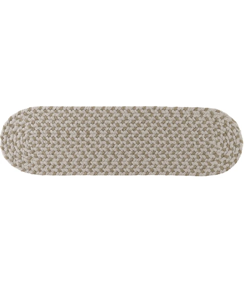 Rhody Twin River Frosty Multi TR62 8 in. X 28 in. Stair Tread Rug