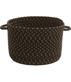 Rhody Twin River Black Multi TR82 14 in. X 10 in. Basket Braided Rug