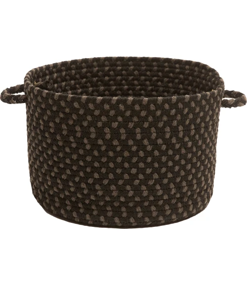 Rhody Twin River Black Multi TR82 14 in. X 10 in. Basket Rug