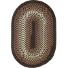 Rhody Twin River Black Multi TR82 3 ft. X 5 ft. Oval Braided Rug