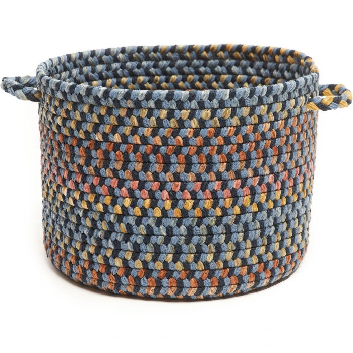 Rhody Woodstock Indigo WO11 14 in. X 10 in. Basket Rug