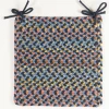 Rhody Woodstock Indigo WO11 15 in. X 15 in. Chair Pad Set-of-4 Braided Rug
