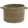 Rhody Woodstock Forest WO21 14 in. X 10 in. Basket Braided Rug