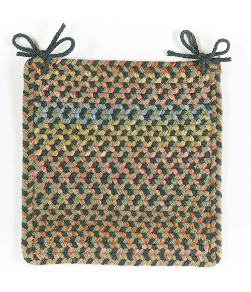 Rhody Woodstock Forest WO21 15 in. X 15 in. Chair Pad Rug