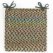 Rhody Woodstock Forest WO21 15 in. X 15 in. Chair Pad Braided Rug