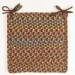 Rhody Woodstock Hickory WO31 15 in. X 15 in. Chair Pad Braided Rug