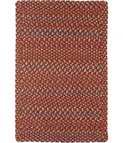Rhody Woodstock Maroon WO41 8 ft. X 11 ft. Rectangle Braided Rug