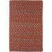 Rhody Woodstock Maroon WO41 8 ft. X 11 ft. Rectangle Braided Rug