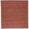 Rhody Woodstock Maroon WO41 6 ft. X 6 ft. Square Braided Rug