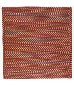 Rhody Woodstock Maroon WO41 8 ft. X 8 ft. Square Braided Rug