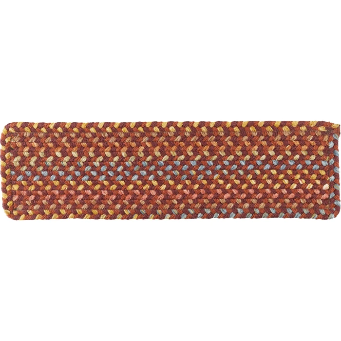Rhody Woodstock Maroon WO41 8 in. X 28 in. Stair Tread Set-of-13 Rug