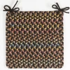 Rhody Woodstock Onyx WO81 15 in. X 15 in. Chair Pad Set-of-4 Braided Rug