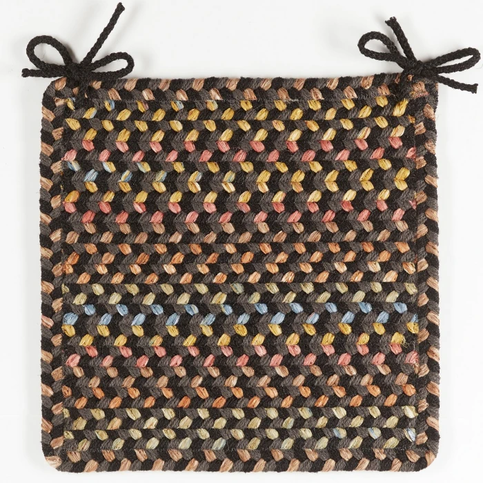 Rhody Woodstock Onyx WO81 15 in. X 15 in. Chair Pad Rug