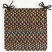 Rhody Woodstock Onyx WO81 15 in. X 15 in. Chair Pad Braided Rug