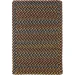 Rhody Woodstock Onyx WO81 3 ft. X 5 ft. Rectangle Braided Rug