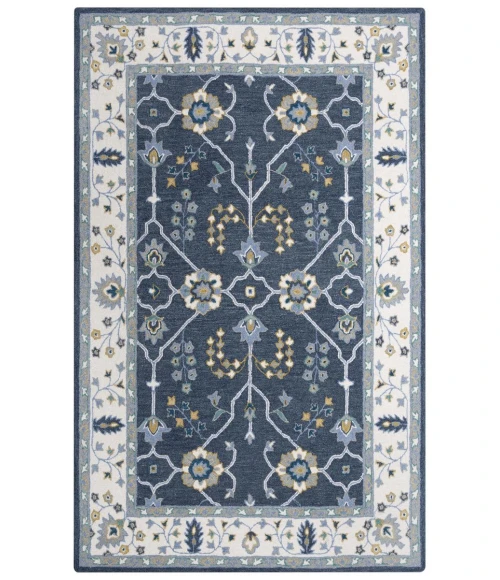 Rizzy Home Conley Ivory A01108 7 ft. 9 in. X 9 ft. 9 in. Rectangle Rug