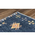 Rizzy Home Catawba Blue/Red A02102 5 ft. X 7 ft. 6 in. Rectangle Rug