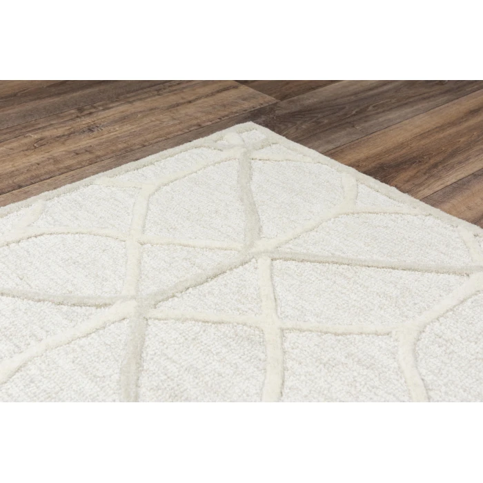 Rizzy Home Ava Ivory A06101 5 ft. X 7 ft. 6 in. Rectangle Rug