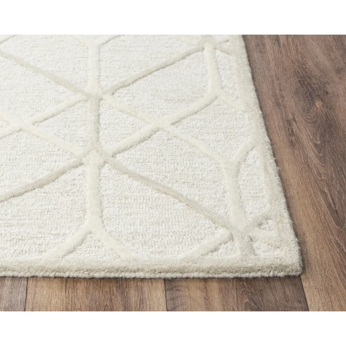 Rizzy Home Ava Ivory A06101 5 ft. X 7 ft. 6 in. Rectangle Rug