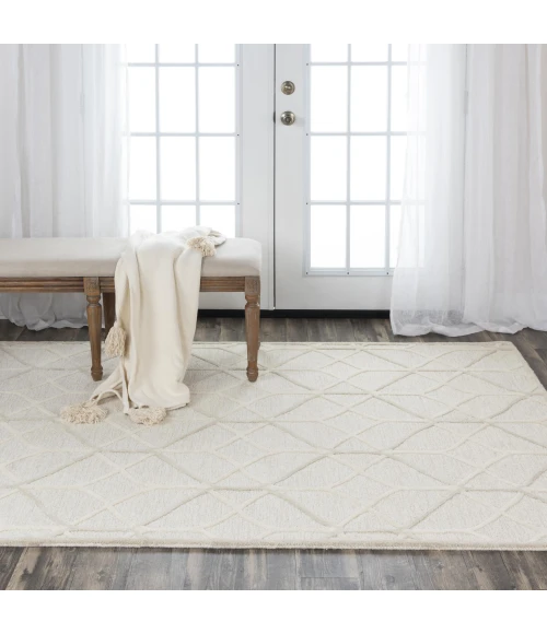 Rizzy Home Ava Ivory A06101 5 ft. X 7 ft. 6 in. Rectangle Rug