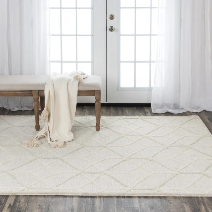 Rizzy Home Ava Ivory A06101 5 ft. X 7 ft. 6 in. Rectangle Rug