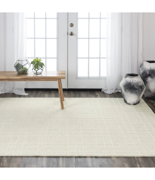 Rizzy Home Lofton Ivory A07101 7 ft. 9 in. X 9 ft. 9 in. Rectangle Rug