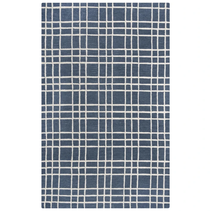 Rizzy Home Lofton Blue A07102 7 ft. 9 in. X 9 ft. 9 in. Rectangle Rug