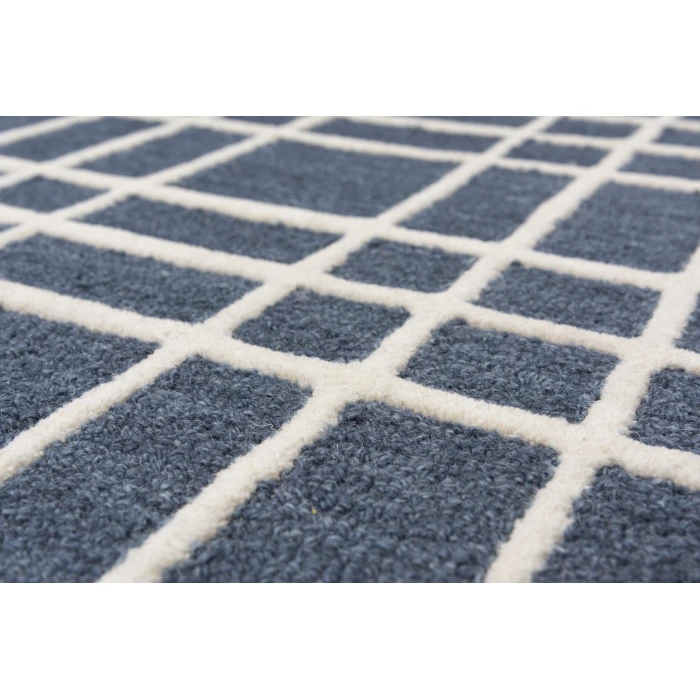 Rizzy Home Lofton Blue A07102 7 ft. 9 in. X 9 ft. 9 in. Rectangle Rug
