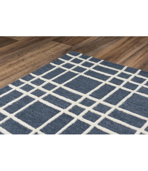 Rizzy Home Lofton Blue A07102 7 ft. 9 in. X 9 ft. 9 in. Rectangle Rug