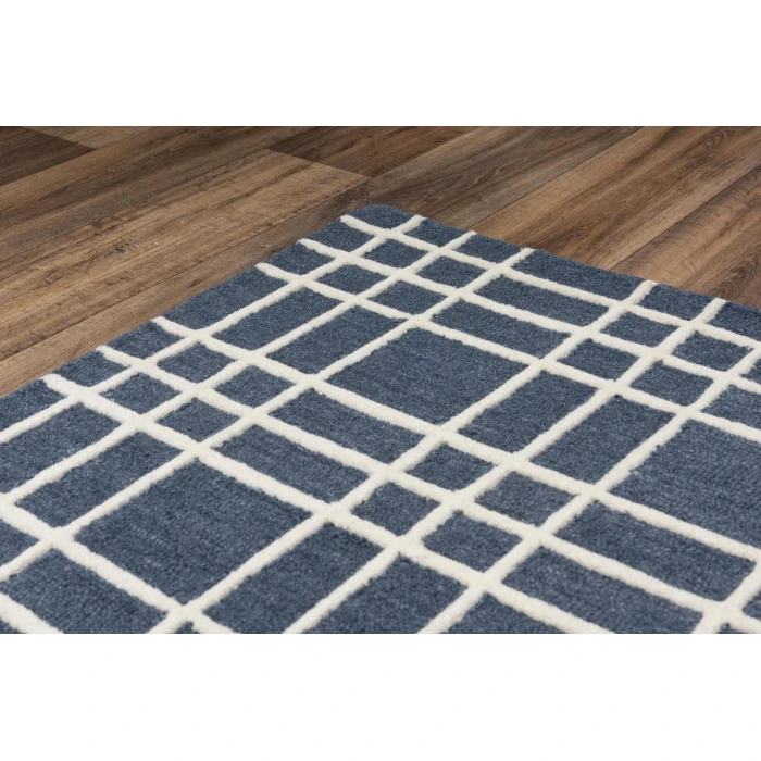 Rizzy Home Lofton Blue A07102 7 ft. 9 in. X 9 ft. 9 in. Rectangle Rug