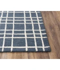 Rizzy Home Lofton Blue A07102 7 ft. 9 in. X 9 ft. 9 in. Rectangle Rug