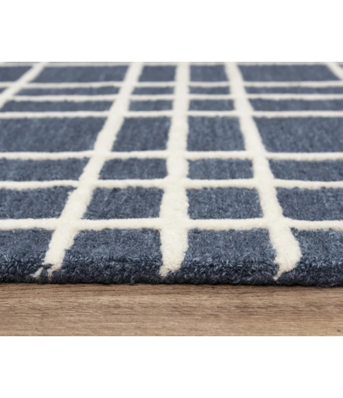 Rizzy Home Lofton Blue A07102 7 ft. 9 in. X 9 ft. 9 in. Rectangle Rug