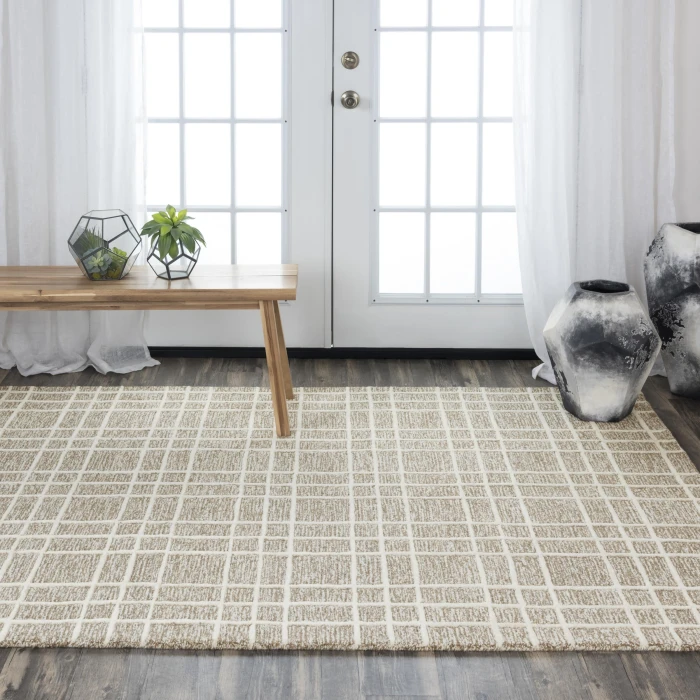 Rizzy Home Lofton Brown A07103 7 ft. 9 in. X 9 ft. 9 in. Rectangle Rug
