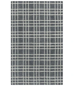 Rizzy Home Lofton Black and Gray A07104 7 ft. 9 in. X 9 ft. 9 in. Rectangle Rug