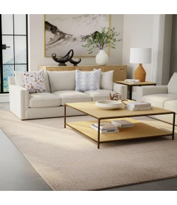 Rizzy Home Lofton Ivory A07201 8 ft. 9 in. X 11 ft. 9 in. Rectangle Rug