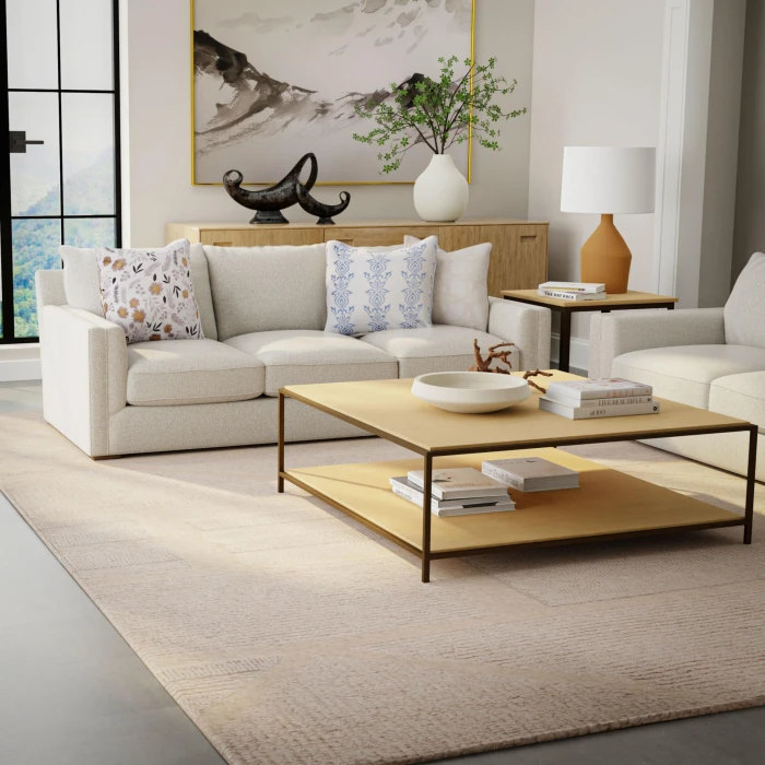 Rizzy Home Lofton Ivory A07201 7 ft. 9 in. X 9 ft. 9 in. Rectangle Rug
