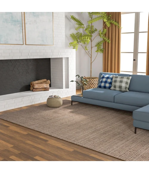 Rizzy Home Lofton Brown A07203 5 ft. X 7 ft. 6 in. Rectangle Rug