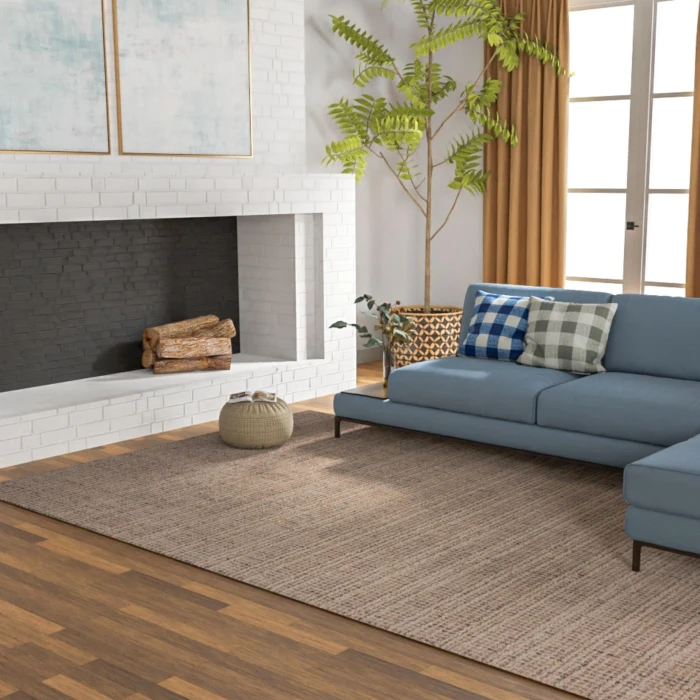 Rizzy Home Lofton Brown A07203 8 ft. 9 in. X 11 ft. 9 in. Rectangle Rug