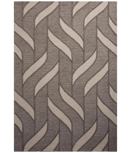 Rizzy Home Lofton Black and Gray A07204 5 ft. X 7 ft. 6 in. Rectangle Rug
