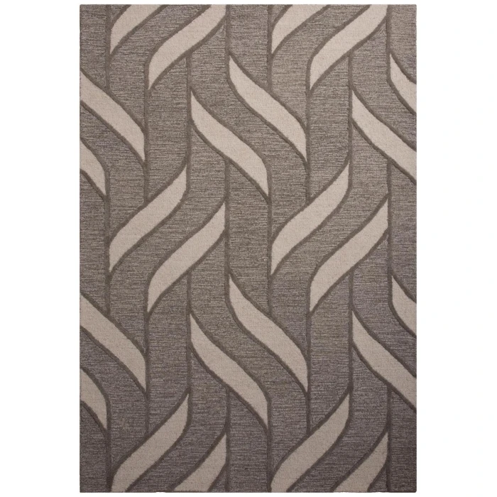 Rizzy Home Lofton Black and Gray A07204 5 ft. X 7 ft. 6 in. Rectangle Rug