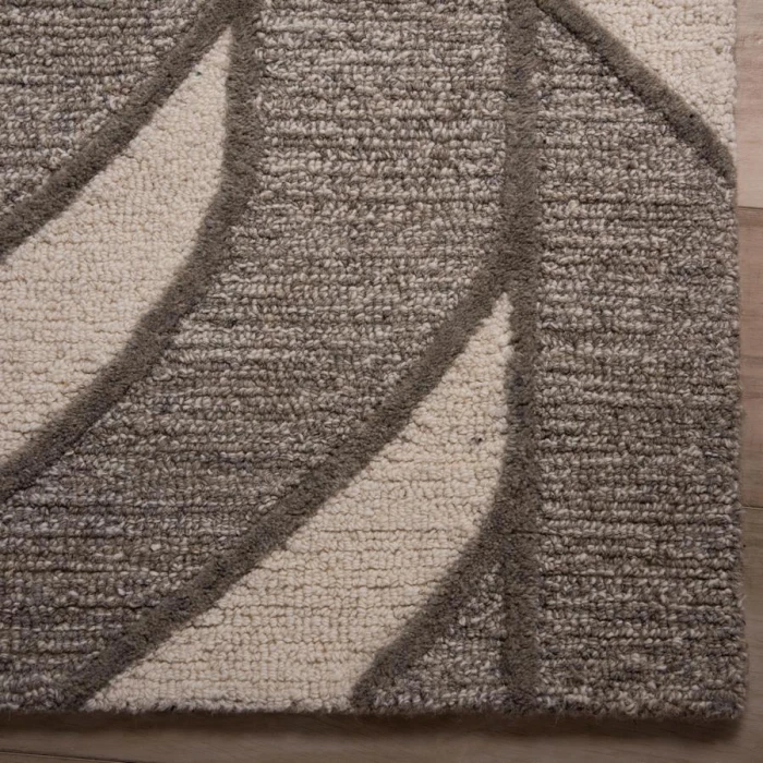 Rizzy Home Lofton Black and Gray A07204 5 ft. X 7 ft. 6 in. Rectangle Rug