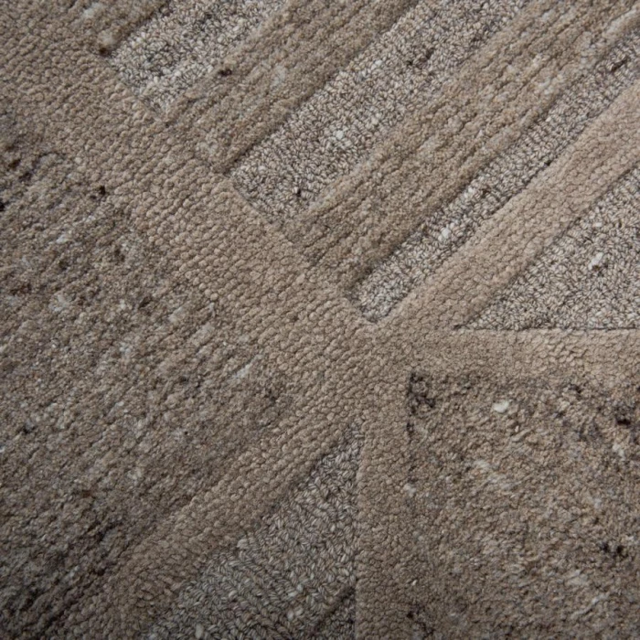 Rizzy Home Lofton Brown A07211 7 ft. 9 in. X 9 ft. 9 in. Rectangle Rug